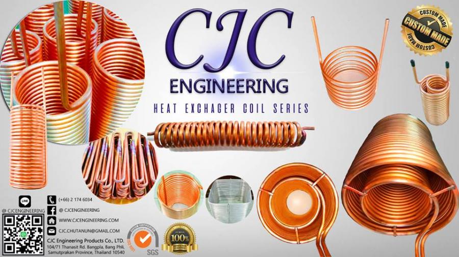 คอยล์แลกเปลี่ยนความร้อน Heat-Exchanger Copper tube coil